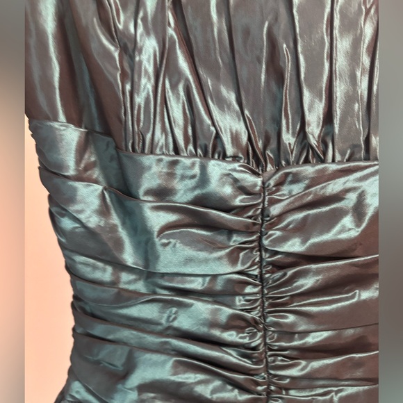 Vintage Jessica McClintock for Gunne Sax emerald green formal dressss - Picture 2 of 5